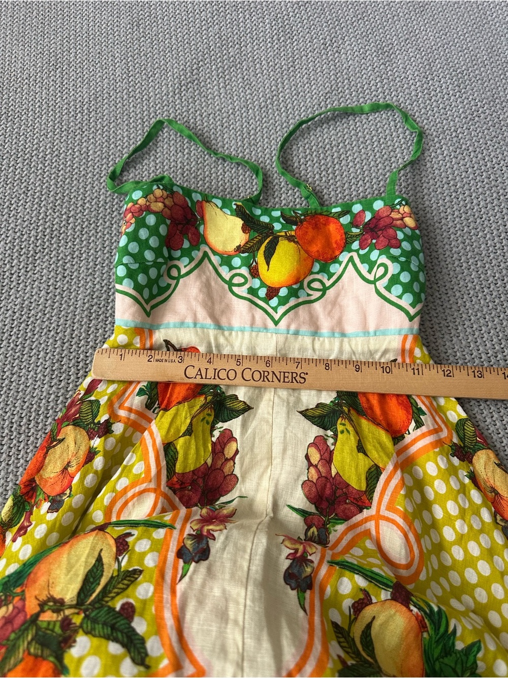 ALÉMAIS Lemonis Printed Linen Midi Dress XS AU6/US2 - Picture 4 of 14